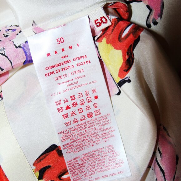 BNWT SS23 MARNI x FLAMINIA VERONESI DEVIL SHIRT 50 - Picture 9 of 11